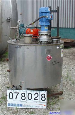 Used:wolf mechanical & equipment co 250 gallon, 304 sta