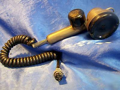 Vintage roflan co. sw-109 ww ii naval microphone shure 