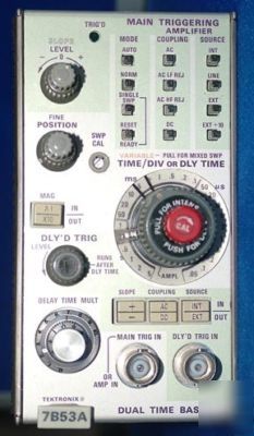 Tek 7B53A used 100 mhz dual time base plug-in