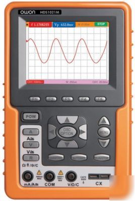 Handheld color oscilloscope owon HDS1021M + dmm usb 