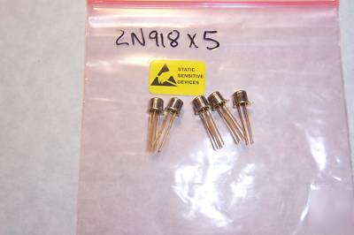 2N918 motorola low noise rf transistors qty. 5