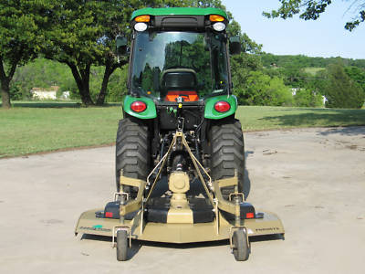 2009 john deere 3520 w/cab and land pride 72