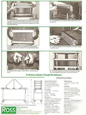 Hollymatic/ross amt 650 needling meat tenderizer