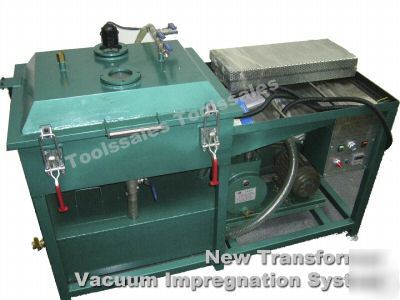Transformer coil dip varnish vacuum impregnate machine