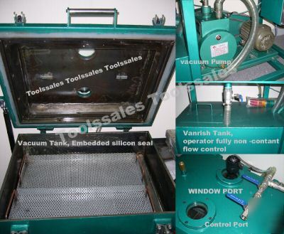 Transformer coil dip varnish vacuum impregnate machine