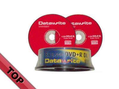20 datawrite dvd+r dl,8.5GB/8X speed 240 mins