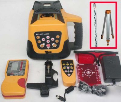 Self-leveling rotary/ rotating laser level+tripod+staff