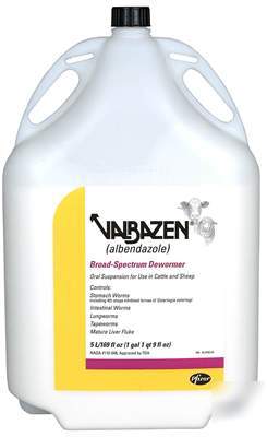 Valbazen drench cattle wormer dewormer 5 l otc