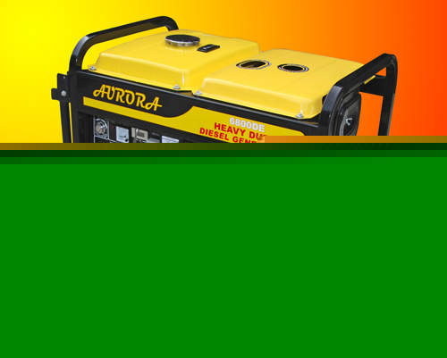 Â 6500 watt portable diesel generator - aurora