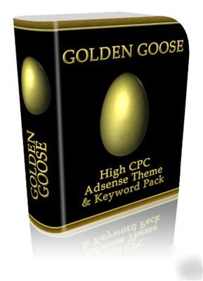 Golden goose cpc adsense theme & keyword package