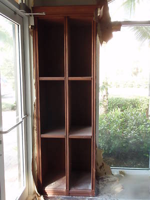 Gourmet grocery/restaurant all wood shelves wine racks