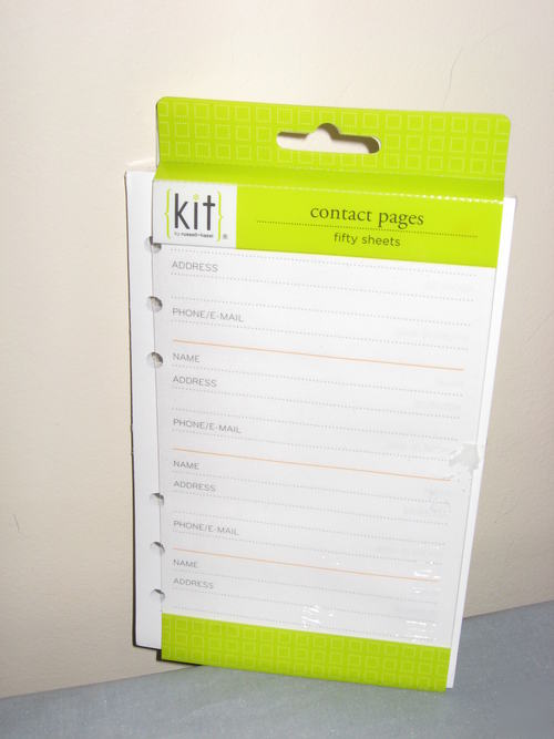 Kit address pages compact 4.5 x 6.75