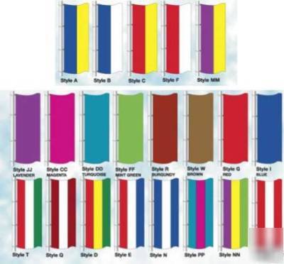 New brand 3FTX8FT free flying color drape flags 