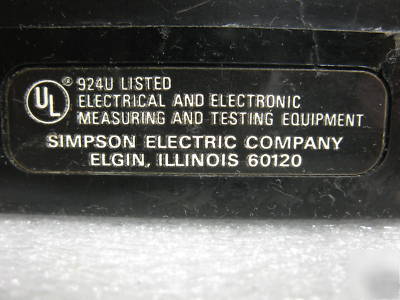 Simpson 260 series 7 volt ohm milliameter **sale**