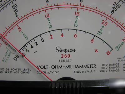 Simpson 260 series 7 volt ohm milliameter **sale**
