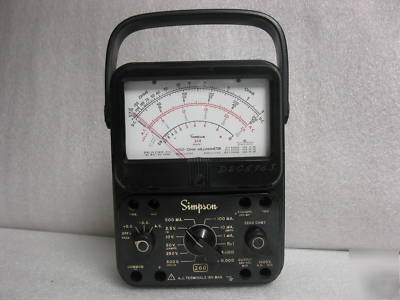 Simpson 260 series 7 volt ohm milliameter **sale**