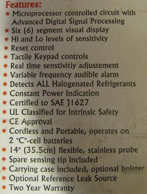 Automatic halogen leak detector*(tif rx-1)*