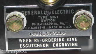 Ge type sb-1 rotary switch 3-position 16SB1CA7X16