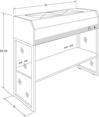 Iac isles airclean clean room workstation lab bench