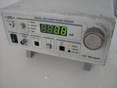 New port optics laser diode driver model 505, used