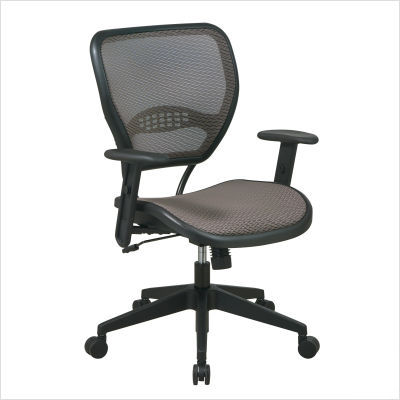 Space deluxe task chair w latte air grid seat and back