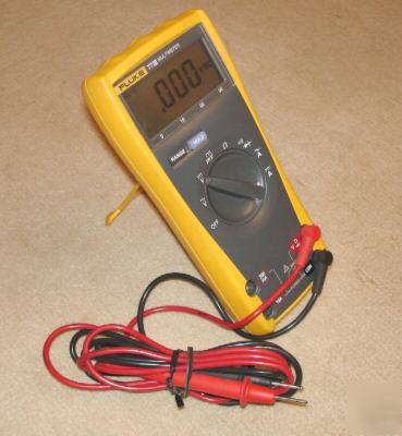 Fluke 77 iii multimeter with probes & manual 