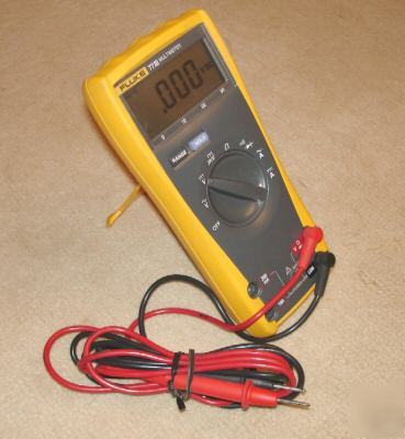 Fluke 77 iii multimeter with probes & manual 