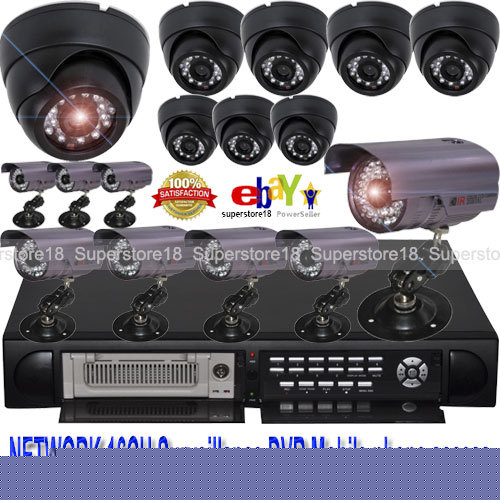 H.264 1000GB hdd 16CH network cctv security dvr ssytem