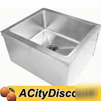 Floor mount mop sink w/ 19X16X8 bowl