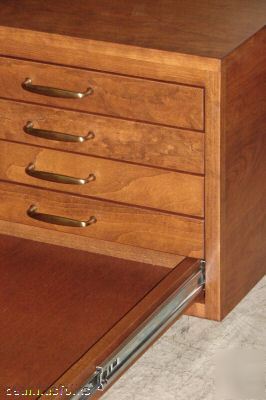 New map/atlas/blueprint/filing flat file cabinet cherry 