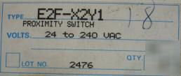 Omron proximity switch E2F-X2Y1