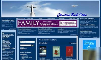 Christian books turnkey website - free hosting for life