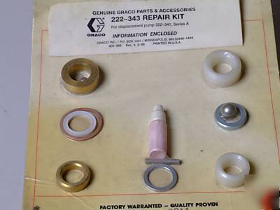 Graco ultra 1000 GM3500 teflon pump repair kit 222-343