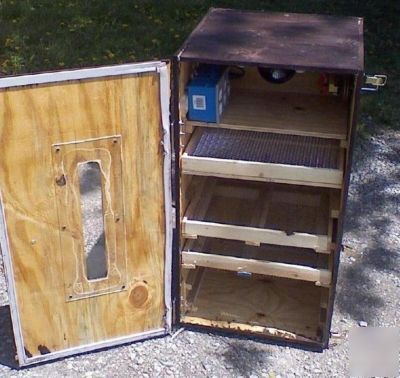 Incubator - can hold up to 250 chicken eggs