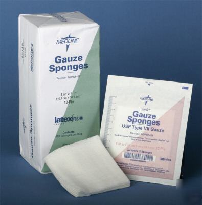 Medline 4X8 non sterile gauze pad sponges 2000 / 12 ply