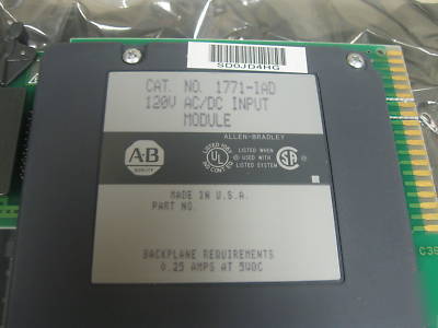 New 1771-iad allen bradley 120V ac/dc input module 