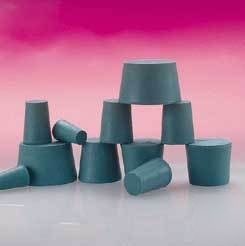 Plasticoid green neoprene stoppers, solid 7--: 7--M350