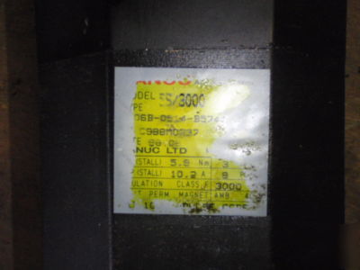 Fanuc 5S/3000 ac servo motor #A06B-0514-B574 7008