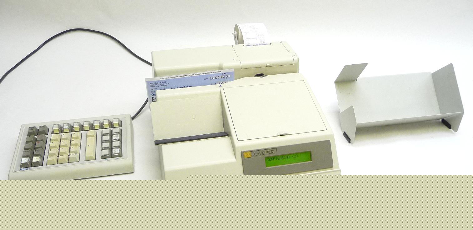 Maverick M570 micr v bank batch check encoder scanner