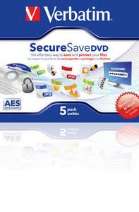 New verbatim securesave dvd 16X 5 pack jewel case