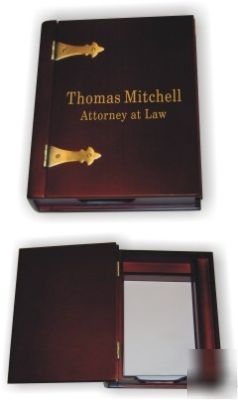 Personalized elegant desktop book memo & pen holder 