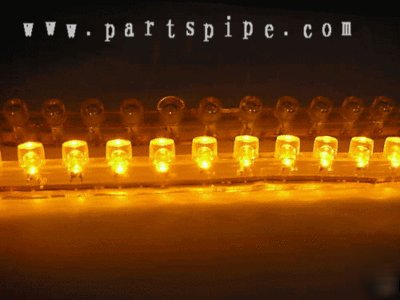 10,flexible strip yellow 48CM pvc 24 led neon light 12V