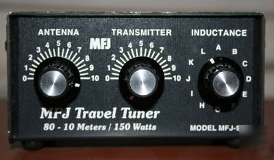 Mfj-902 travel manual antenna tuner, 10-80M, 150W