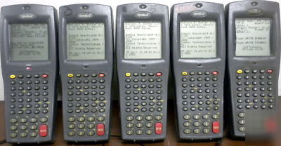 (5) used symbol bar code scanners PDT6846 & batteries 
