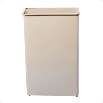 88 quart square wastebasket (set of 3) color: black