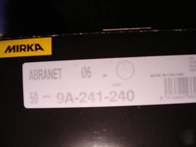 Abranet by mirka finland dust FREE100CT 240OR320 grit 