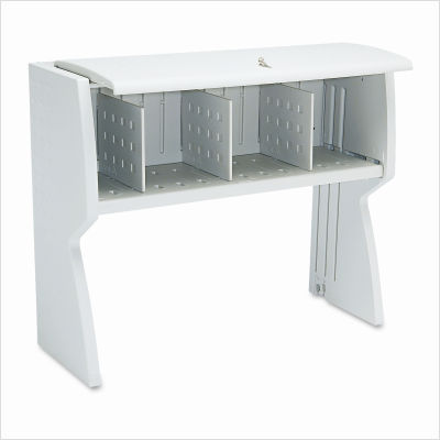 Aspira hutch, 48W x 16-1/4D x 36H, platinum
