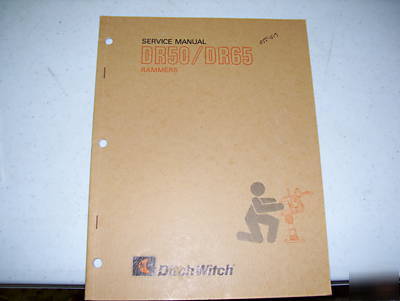 Ditch witch DR50/DR65 rammer service manual
