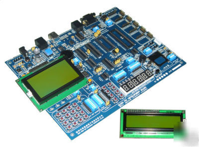 Pic development board +many chip& 2LCD& 1G sd&step moto