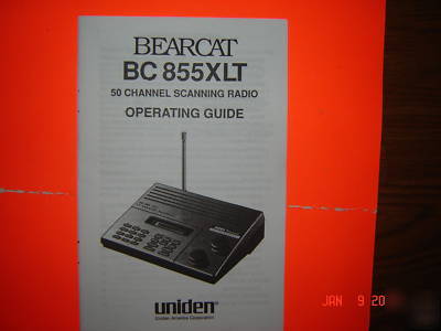 Uniden police scanner BC855XLT manual bc 855 xlt